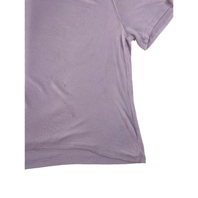 Womens Victorias Secret Purple Ribbed T Shirt Size XL