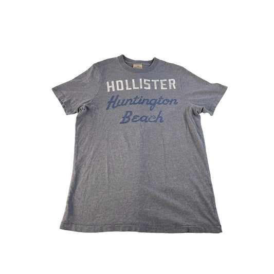 Mens Hollister Grey Huntington Beach Graphic T-Shirt Size L