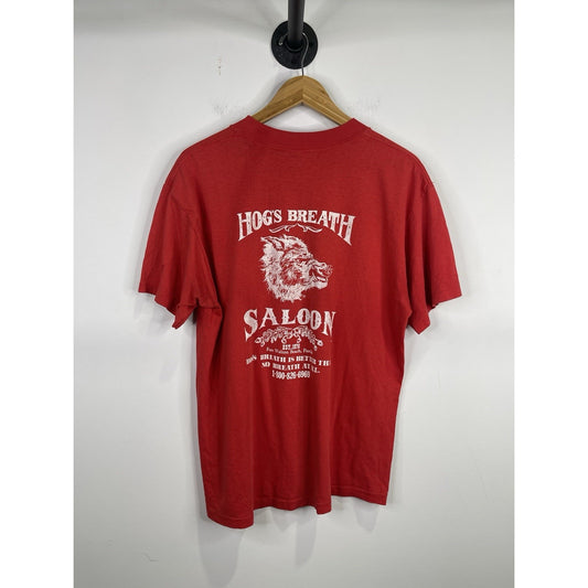 Men’s Red Vintage Hog's Breath Saloon Fort Walton Beach, FL Sz XXL