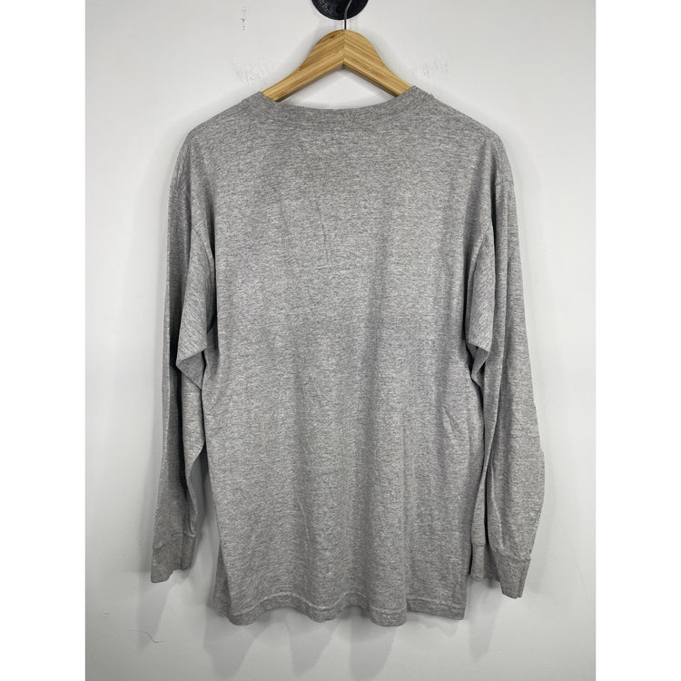 Men’s Gray Vintage Michigan State Long Sleeve Shirt Sz Large