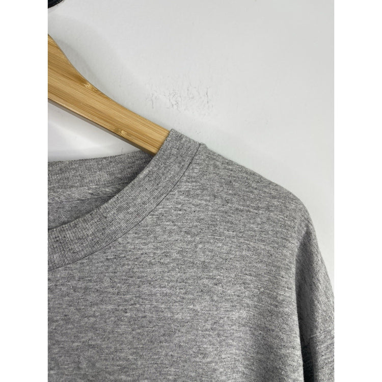 Men’s Gray Vintage Michigan State Long Sleeve Shirt Sz Large