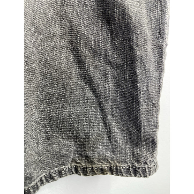 Y2k Mens Sean John Grey  Denim Jean Shorts Sz 36