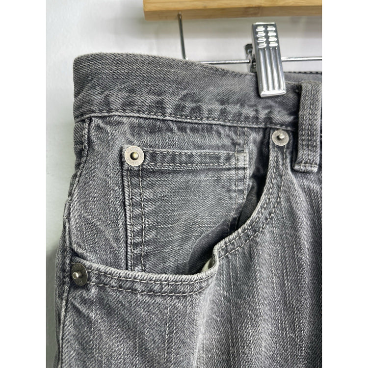 Y2k Mens Sean John Grey  Denim Jean Shorts Sz 36