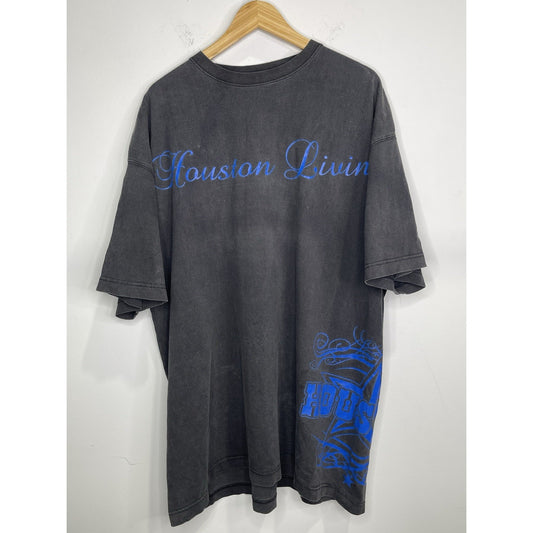 Mens Y2k 2000’s “Houston Livin” Rap T-shirt  Sz 3Xl