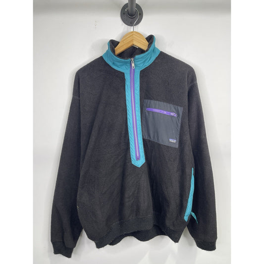 Vtg Patagonia HEAVY Synchilla 1/4 Zip USA MADE Fleece Jacket Men’s Size Large