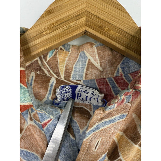 RJC MENS HAWAIIAN BUTTON-UP SHIRT