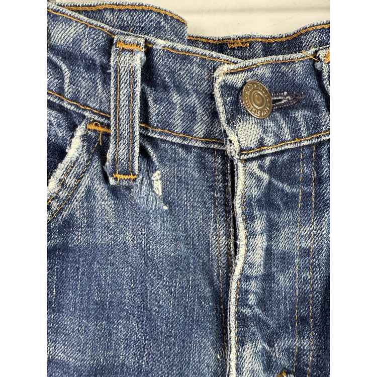 1960s Levi 646 Orange Tab Big E Flared Jeans 26x30