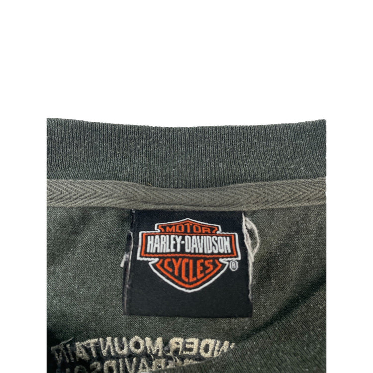 Mens Harley Davidson Sage Green Longsleeve Shirt Size 2Xl