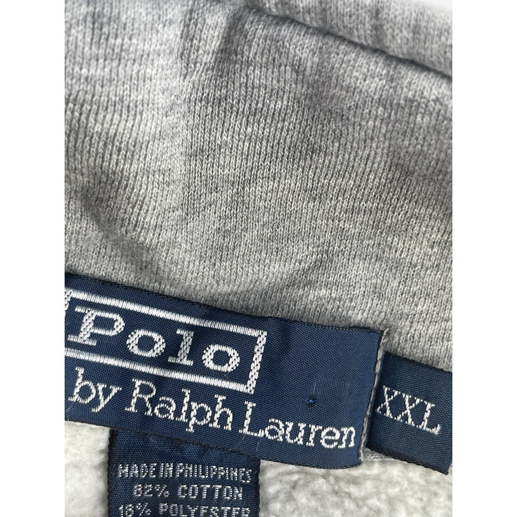 Mens Polo Ralph Lauren Size 2XL Grey Quarter Zip Sweater