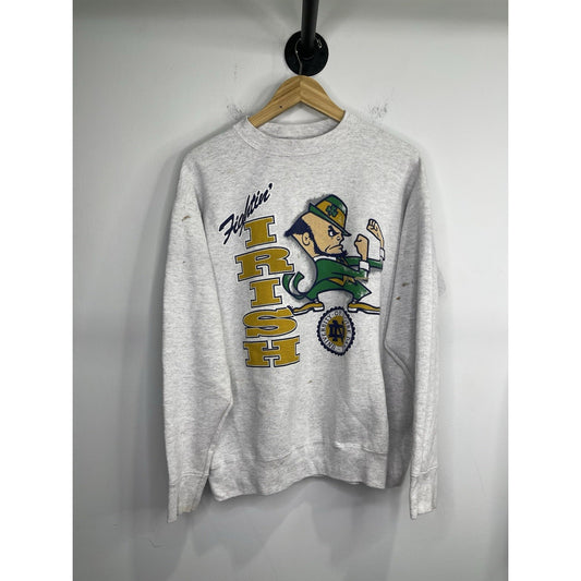 Men’s VTG University of Notre Dame Fighting Irish 80's College Sweatshirt Sz L