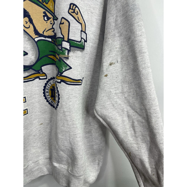 Men’s VTG University of Notre Dame Fighting Irish 80's College Sweatshirt Sz L