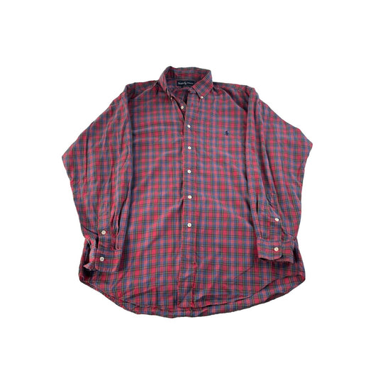Mens Ralph Lauren Blare Multicolor Plaid Button-Up Shirt Size M