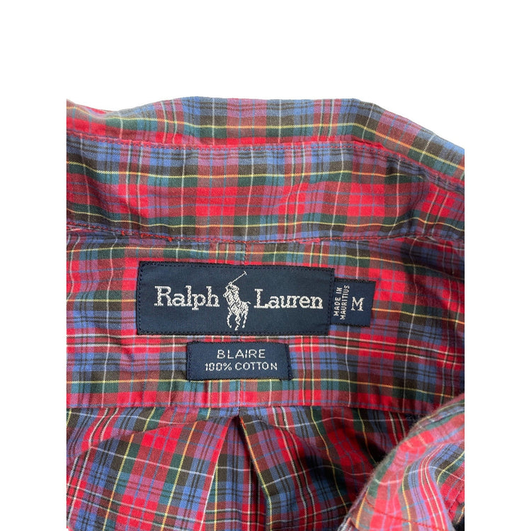 Mens Ralph Lauren Blare Multicolor Plaid Button-Up Shirt Size M