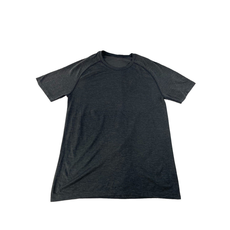 Men's Lululemon Athletica Charcoal Grey Performance T-Shirt, Size M