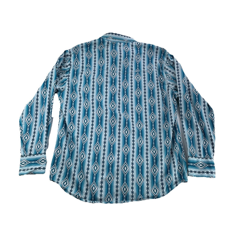 Men’s Wrangler Tropical Long Sleeve Snap-Down Shirt Size Xl