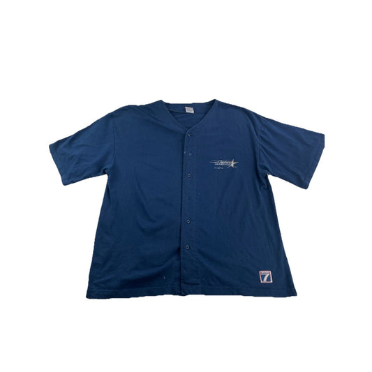 Men's Vintage Xl Blue Houston Astros Button Up Tee
