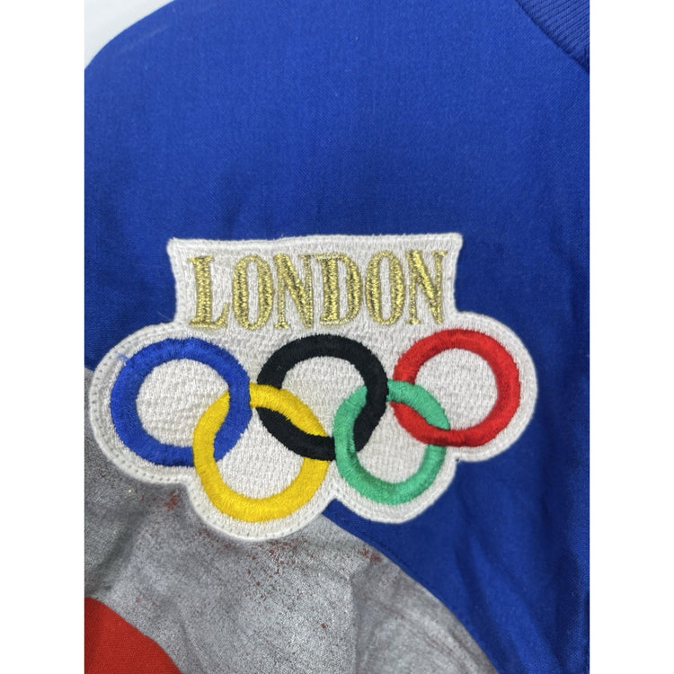 VINTAGE Adidas 1948 London Olympics Sweatshirt All Over Print Size Large M9