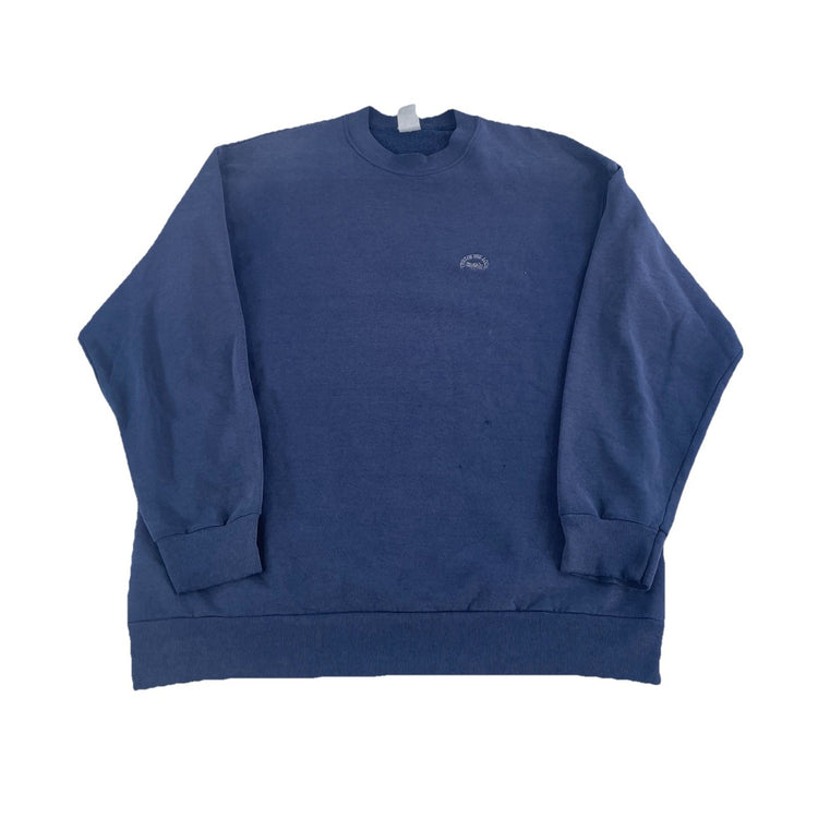 Mens Vintage Fruit Of The Loom Blue Crewneck Sweatshirt Size Xl