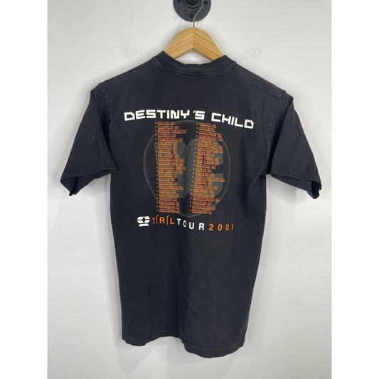 Y2K Destiny's Child TRL TOUR 2001 T-shirt I Am A Survivor Beyonce Rap Tee Sz S