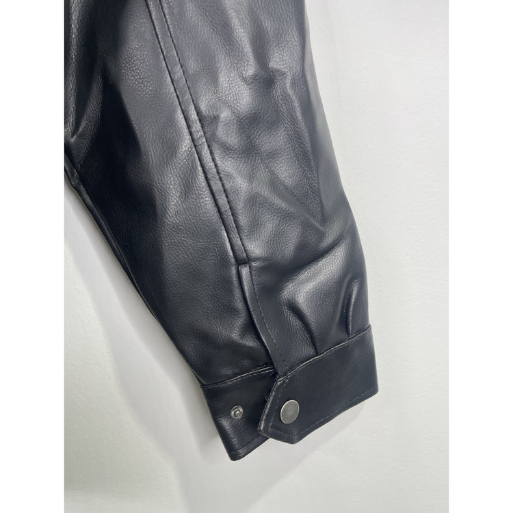NWT Mens Cooperstown Collection Houston Astros leather jacket Sz L Black/white