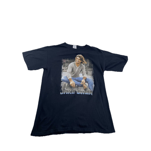 Mens Vintage Anvil Jake Owen Black Tee Size M