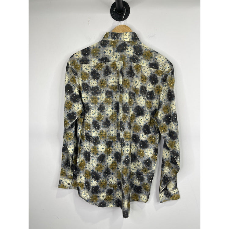 Men’s Multicolor Western Destiny Button Up Oxford Shirt Sz Large
