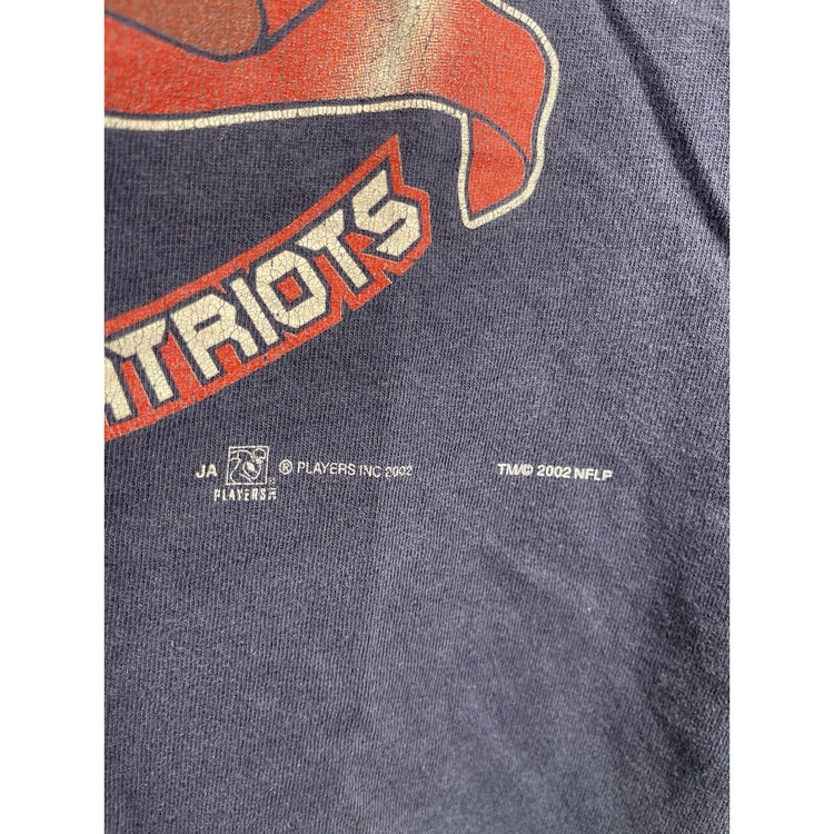 Men’s Navy Blue Vintage Tom Brady Super Bowl XXXVI MVP T-shirt Sz XL
