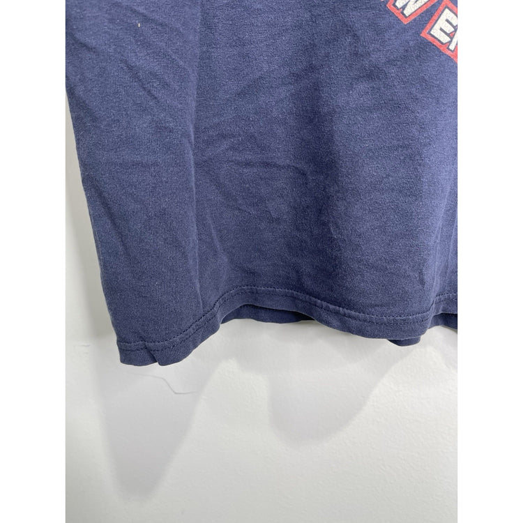 Men’s Navy Blue Vintage Tom Brady Super Bowl XXXVI MVP T-shirt Sz XL