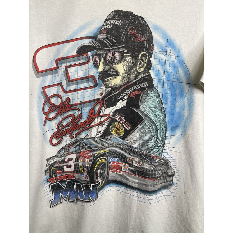 Vintage Dale Earnhardt Nascar Double Sided T-shirt Size L