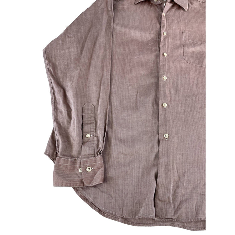 Mens Lauren Ralph Lauren Classic Button-up Shirt Size 16 34/35