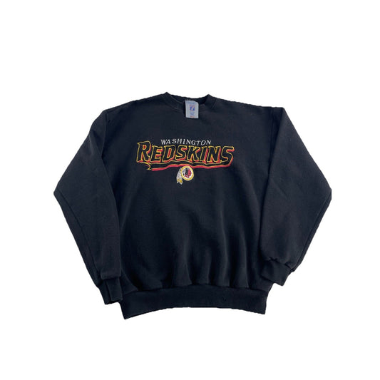 Mens M Washington Redskins Black Crewneck Logo 7