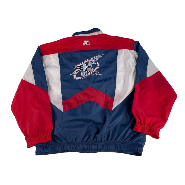 Mens Vintage 90s Starter Houston Rockets NBA Full-Zip Windbreaker Jacket Size L