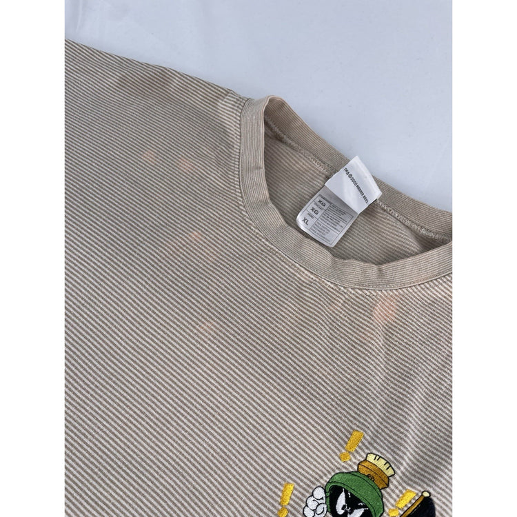 Mens Vintage 2000 Warner Bros Studio Marvin The Martian Pocket T-Shirt Size XL