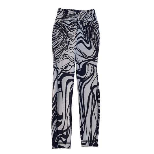 Womens Lululemon Athletic High-Rise Leggings Black & White Abstract Print Size 4