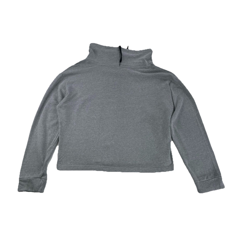 Womens Victoria’s Secret PINK Grey Cowl Neck Cropped Sweater Size Medium