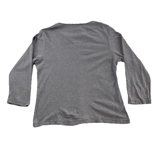 Women’s Harley Davidson Gray LongSleeve V-Neck Shirt Size L