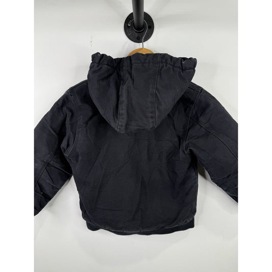 Vintage Kids Black Carhartt Hooded Jacket