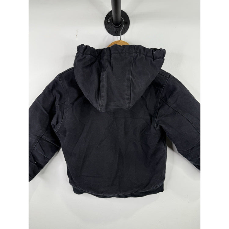 Vintage Kids Black Carhartt Hooded Jacket