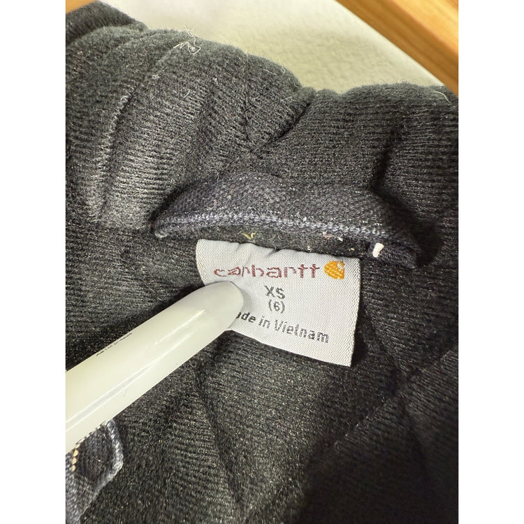 Vintage Kids Black Carhartt Hooded Jacket