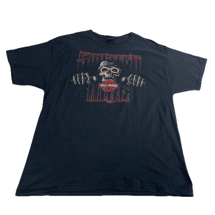 Mens Harley Davidson Motorcycle Sinister Rise Black Greaphic Tee Size Xl