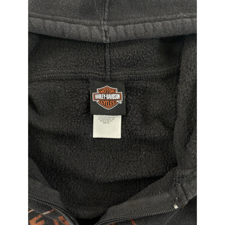 Mens Vintage Harley Davidson Zip Up Jacket Size 3XL