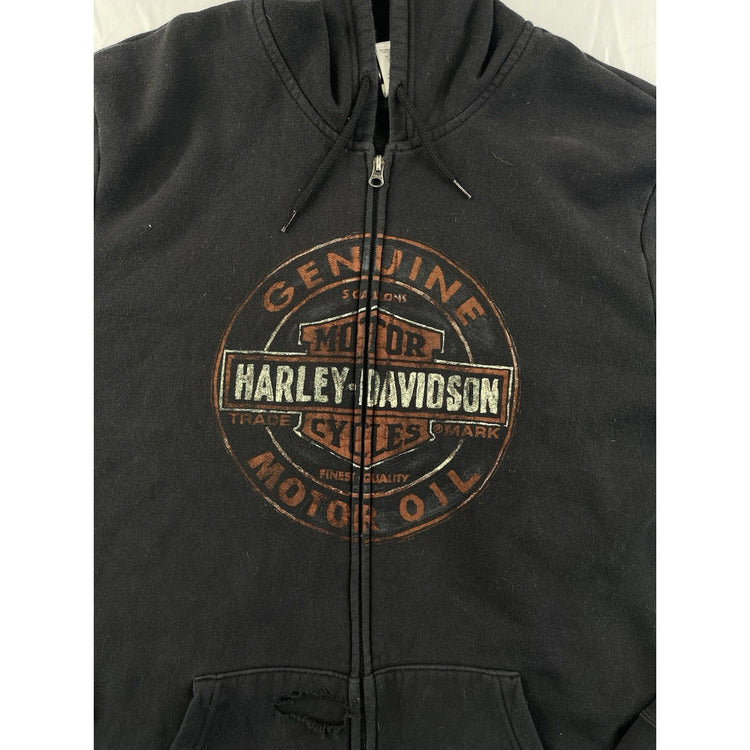 Mens Vintage Harley Davidson Zip Up Jacket Size 3XL