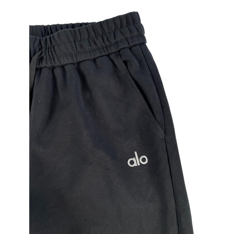 Womens Modern Alo Black Yoga Wide Leg Lounge Sweatpants Size XL