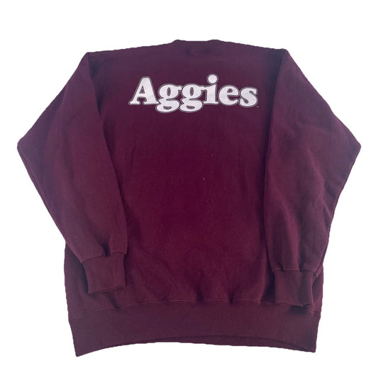 Vintage Texas A&M Aggies Maroon Crewneck Sweatshirt Size L