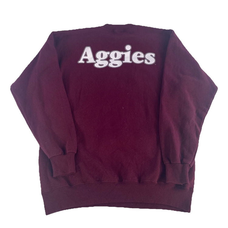 Vintage Texas A&M Aggies Maroon Crewneck Sweatshirt Size L