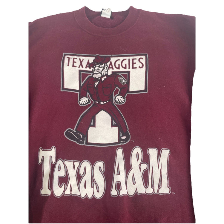 Vintage Texas A&M Aggies Maroon Crewneck Sweatshirt Size L