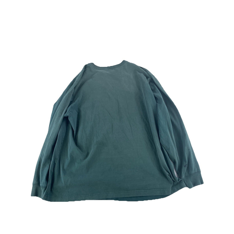 Mens Carhartt Green Long Sleeve Henley Pocket Shirt Size XL Original Fit