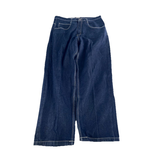 Mens Southpole Relaxed Fit Baggy Streetwear Dark Wash Blue Jeans Size 38