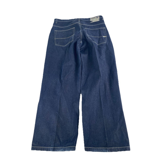 Mens Southpole Relaxed Fit Baggy Streetwear Dark Wash Blue Jeans Size 38