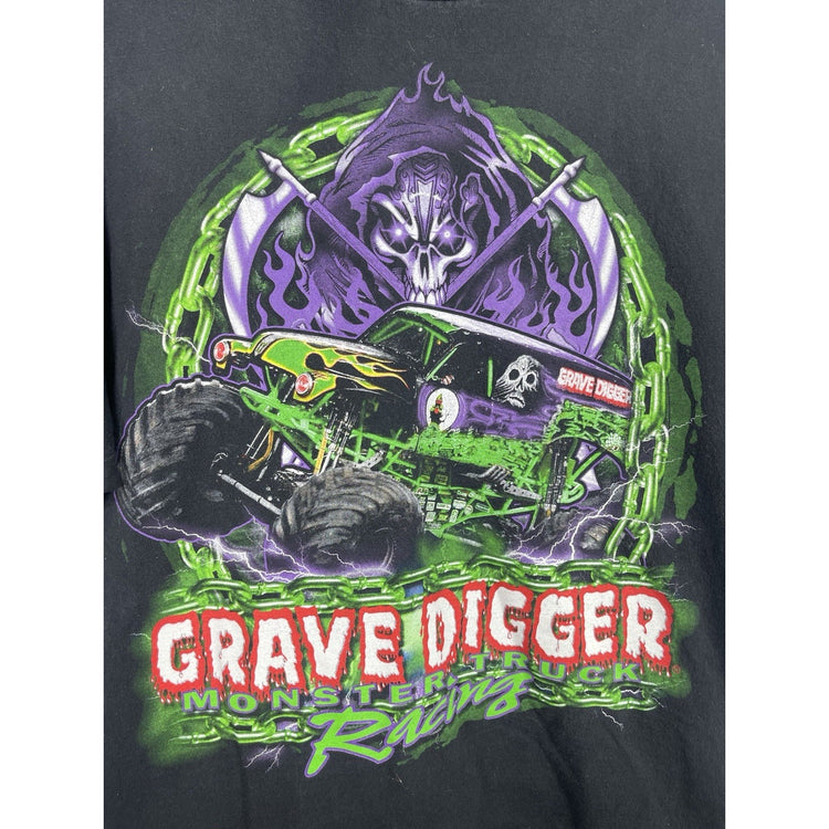 Men’s Vintage Grave Digger Racing Team Monster Truck Shirt Sz Large